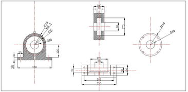 方形座外球面軸承座下載 71.16 kb,dwg格式 機械cad圖紙
