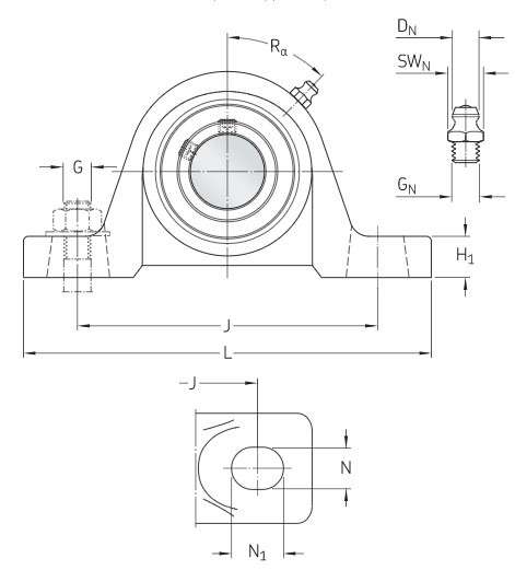 耐高溫軸承座ucp212高溫600度重載起重機用高溫帶座外球面軸承江蘇